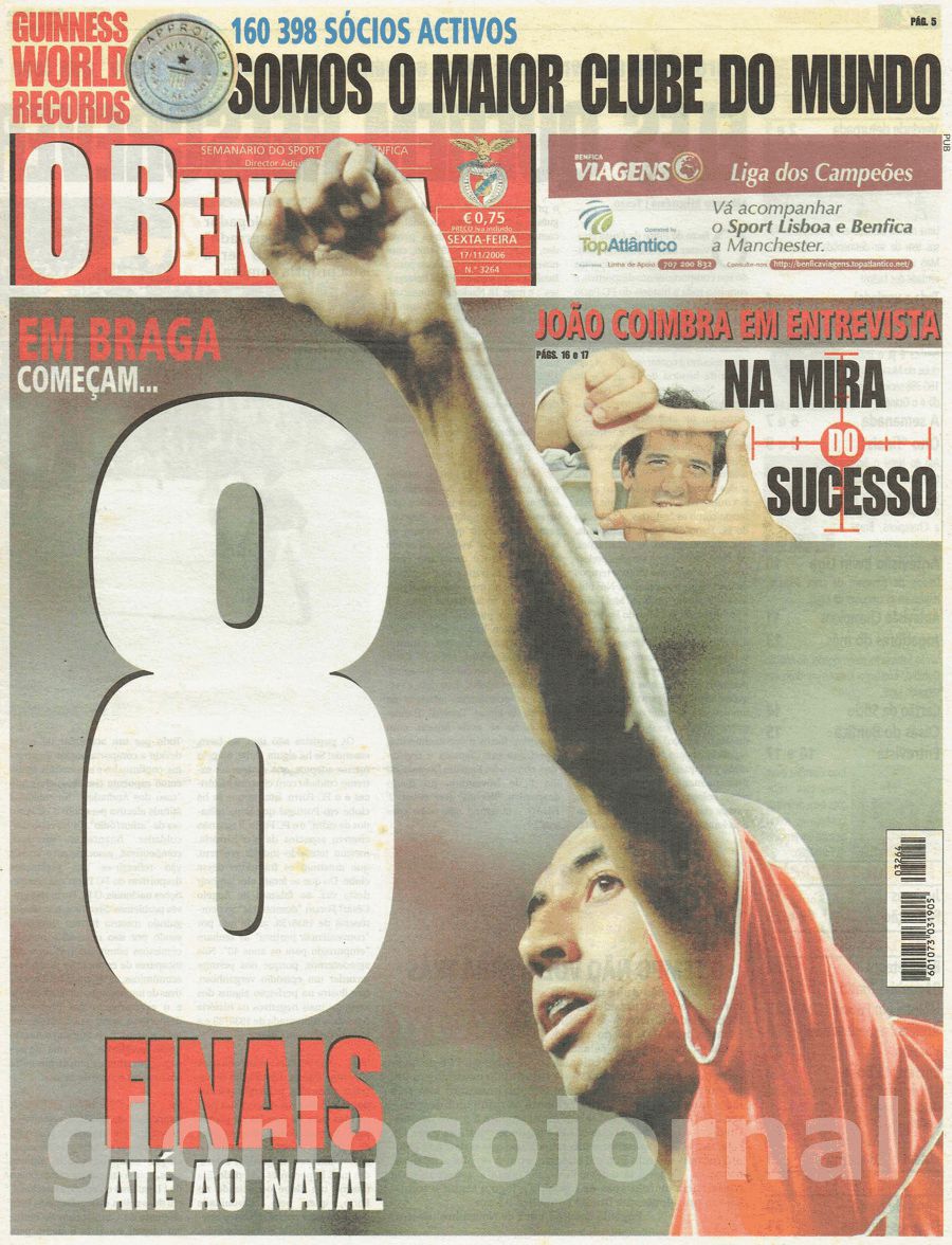 jornal o benfica 3264 2006-11-17